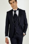 Navy Abito gilet double-breasted cerimonia uomo - 3 - Abiti da sposa, sposo e cerimonia eleganti a Palermo