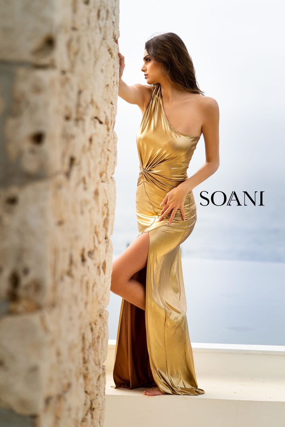 Soani -abito lungo Gold - 1 - Abiti da sposa, sposo e cerimonia eleganti a Palermo