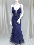 Abito Lungo Sirena Blu Yada Couture - 7 - Abiti da sposa, sposo e cerimonia eleganti a Palermo
